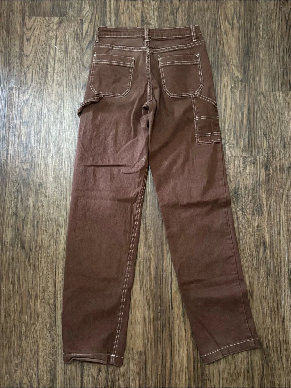 Hot Kiss Juniors Brown Utility Cargo Pants Size 3 Mid Rise Straight Leg